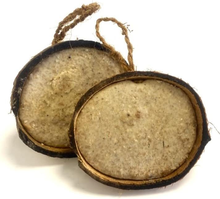 Premium Suet Filled Coconut Halves x32 Wild Bird Food (32x halves) Amazon.co.uk Garden