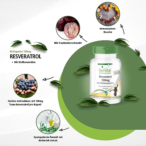 Resveratrol Kapseln Fairvital 100mg Resveratrol pro Kapsel