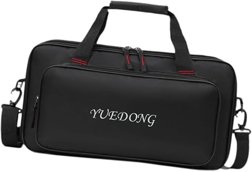 Guitar Effect Pedal Board Bag with Pocket Carry Bag Travel Case for Stage 46x19.5x7.3cm Black