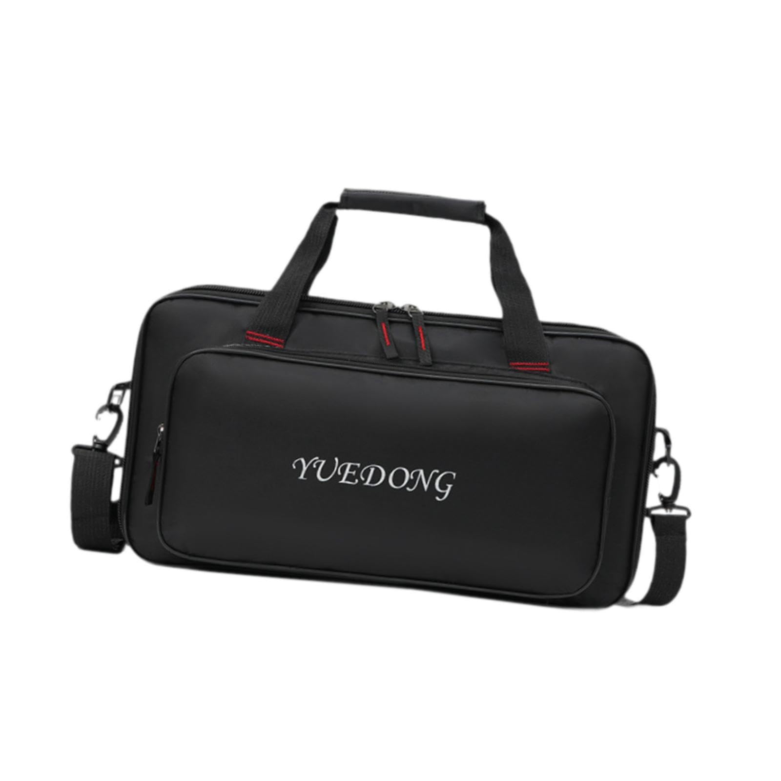 Colaxi Guitar Pedal Board Case Multi-effects Pedalboard Zipper Pouch Double Zippers Portable Handle Lightweight Storage Bag Carrying Bag for Show, 46x19.5x7.3cm