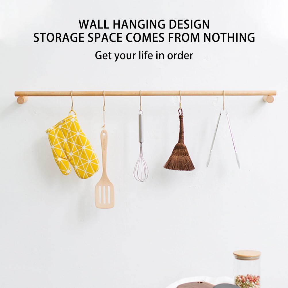 DOITOOL Simple Towel Rack 17.71 Inch Single Wall-Mounted Towel Bar No Punch Installation Space-Saving Holder for Bathroom Kitchen Home