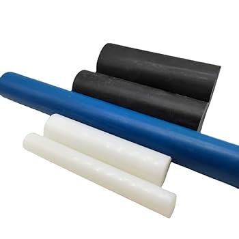Barre Ronde Nylon PA6 Noir - Diamètre 55 Mm, Longueur 200 Mm, Polyamide Résistant