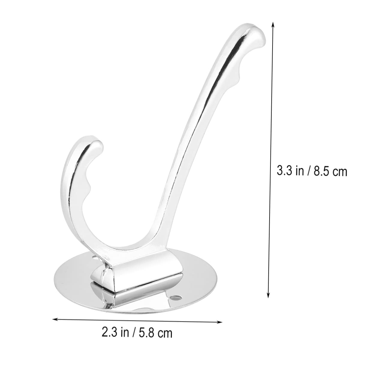 VASDEV 4pcs Stick on Hooks Perchas para Toallas Ganchos para Toallas de baño Montado en la Pared Perchero Ganchos montados en la Pared Percha de Metal Percha de Pared Ganchos de Metal GAN