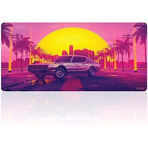 Utimor Gaming Mouse Pad, Extended Large 90x40cm Mouse Mat with Reinforced Stitched Edge and Non- Slip Soft Rubber Base, Office Desk Computer Laptop Rug Easy Typing (90x40 cheN15) Cover