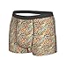 GKOKG Hippy Bright Paisley Old Retro Fashion Men'S Breathable Boxer Shorts With Elastic Waistbandx-Large Black