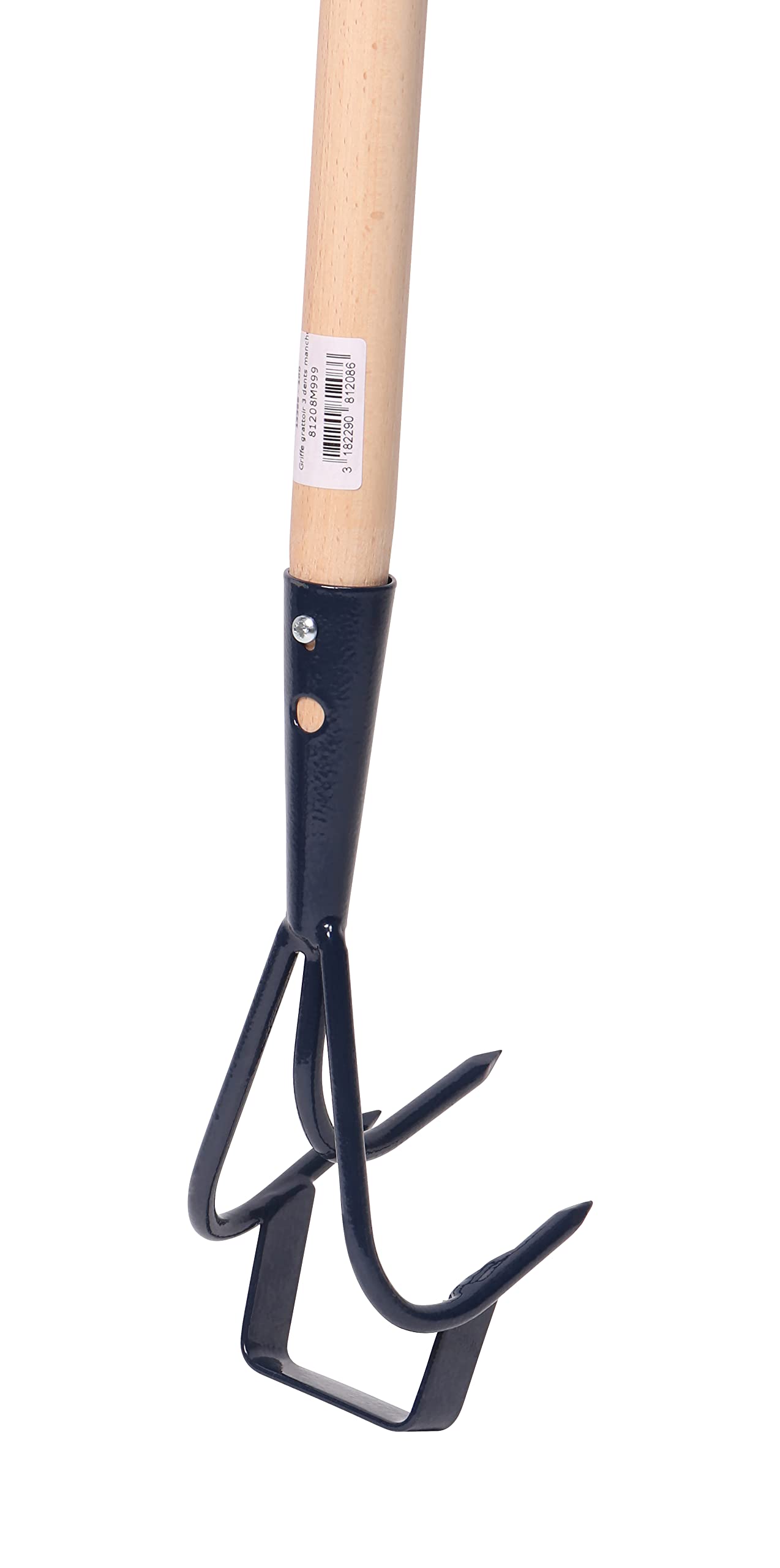 Spear & Jackson 81208 Griffe 3 dents avec grattoir manche Bois