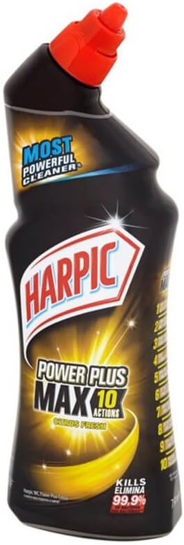 Powerplus Toilet Cleaning Gel, Citrus Fresh, Pack 2 x 750 ml, Removes Limescale, Kills 99.9% of Bacteria, Powerful Deep Clean Toilet Cleaner, toilet freshener