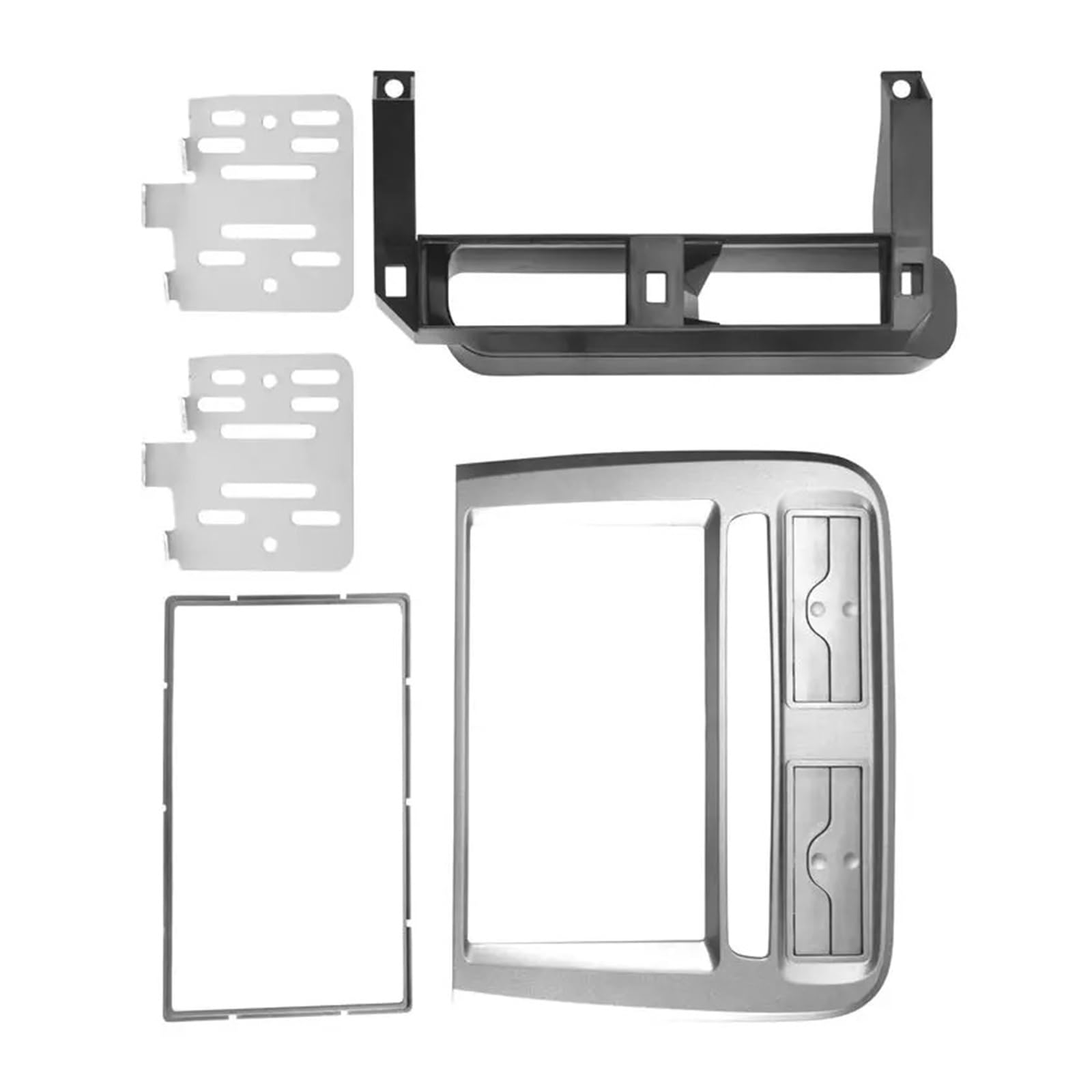 Cadre Finition autoradio Radio 2 Din Autoradio Fascia Roue Gauche Tableau Bord Installation Garniture Cadre Stéréo Kit pour Fiat pour Grand pour Punto 2005-2009