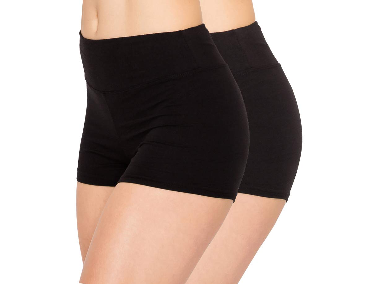 ALWAYS Yoga Shorts for Women – High Waisted Workout Biker Shorts for Yoga, Running &amp; Under Dress Anti-Chafing Comfort