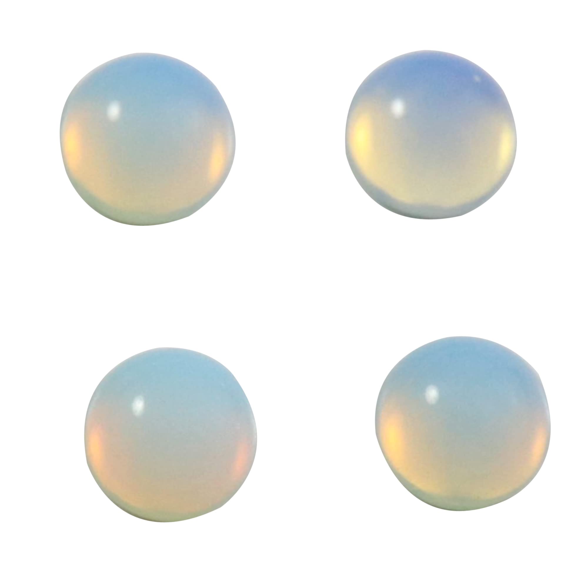 Goyal Exports Opal Lab-Created Gemstone Cabochon 8x8 mm Round Shape 4 Pcs Wholesale Lot 7.85cts GTC-450-image-20