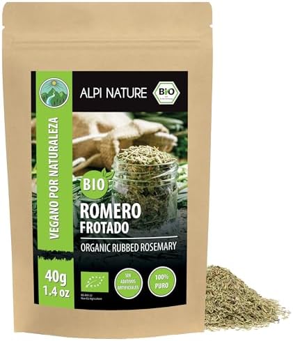 Alpi Nature Organic Dried Rosemary 40g, Dried and Crushed Leaves, Rosemary Spice for Cooking