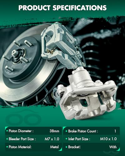 Image of SCITOO Rear Right Brake Caliper With Bracket 19B2696 Compatible For Toyota Avalon 2005-2007 For Toyota Camry 2002-2006 For Toyota Solara 2004-2008