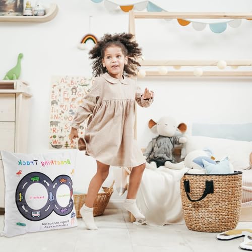 B BBPM Classroom Must Haves Throw Pillow Covers Set of 2 - Calming Corner School Counselor Office Mental Health Pillow Decor Calm Down Corner Items for Home Kids Dutch Velvet 18x18 Inch - Image 4