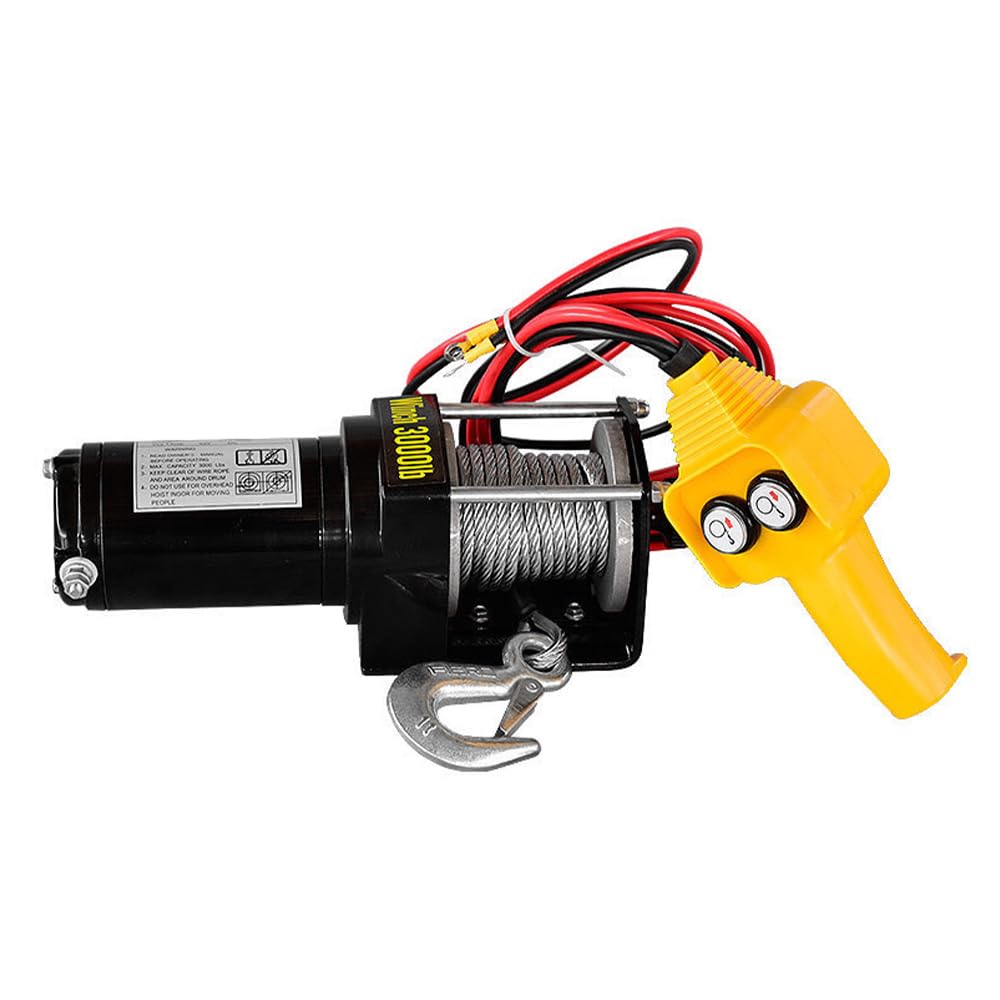 Alnicov Controller per Gruppo Comando Manuale per verricello con relè solenoide Integrato per verricello Elettrico 12V da 1500 libbre a 4500 libbre