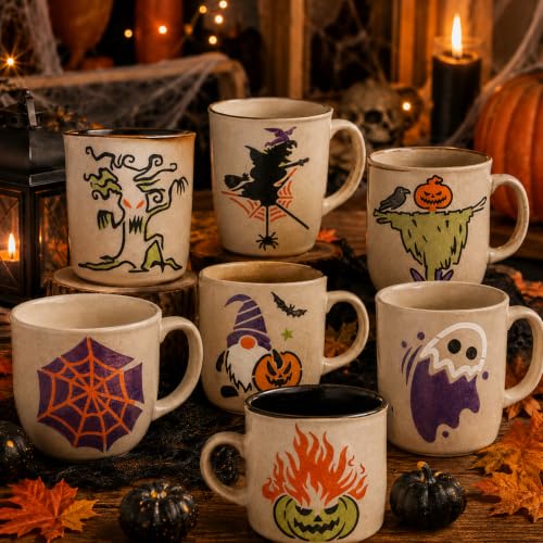 80PCS 3 Inch Halloween Stencils for Painting and Crafts, Reusable PET Templates with Pumpkin Faces, Ghosts, Witches, Bats and Spider Webs for Wood Signs, Canvas, Cards and DIY Halloween Decorations - image 3