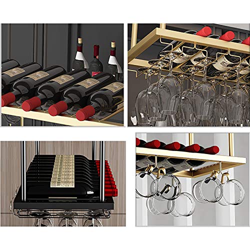 Casier à vin suspendu en métal : optimisez vos petits espaces avec ce support - 8