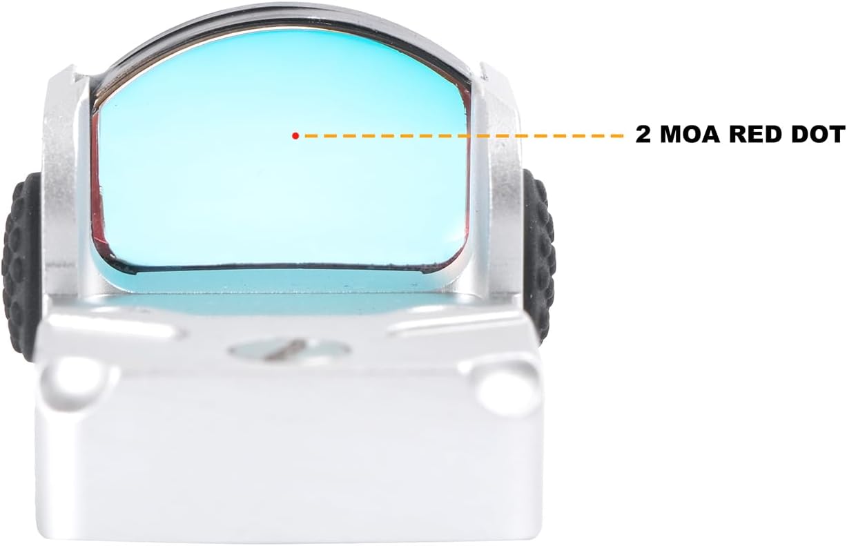 UL3 Red Dot Sight 1x22mm 3 MOA Reticle (RMR Pistol Cut) Reflex Pistol Sight 20mm Picatinny Mount Included