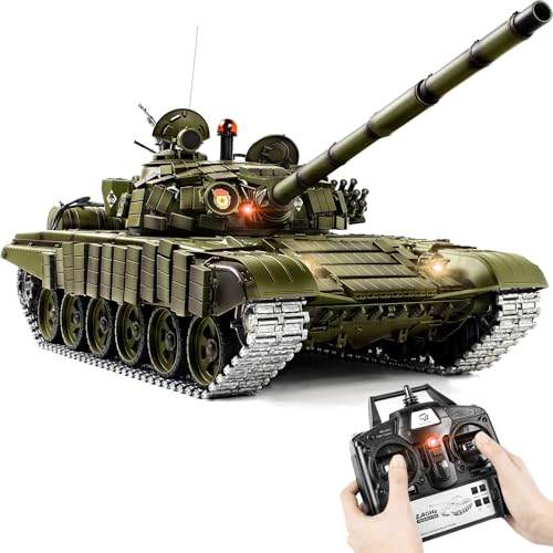 1/16 RC Tank, Heng Long Soviet Union T-72 model Army Toy with Smoke, Sound, Light, 2.4G Remote...