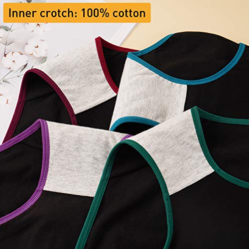 Image of INNERSY Womens Underwear Cotton Briefs Postpartum High Waisted Panties 5 Pack