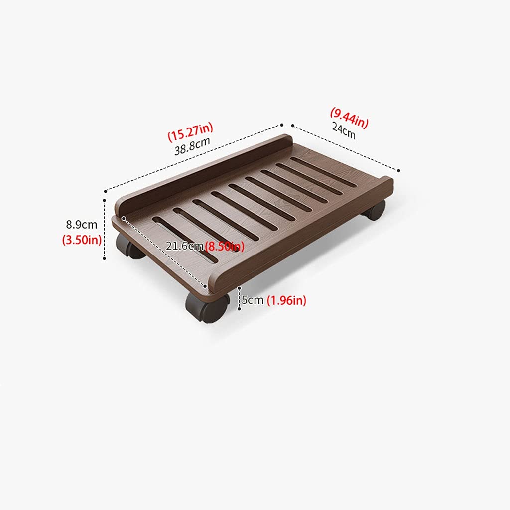 SUNESA Supporto CPU processore Tribuna Host Supporto da Tavolo in Legno Base Staffa con carrucola Supporto Stampante Piano Pc Supporto Adatto for la Maggior Parte dei PC Supporto Pc