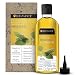 Soulflower Coldpressed Bhringraj Pure Herb Oil, 100% Pure and Natural Hairfall Control Oil, Adds Shine and Volume to hair, controls Premature Graying, 6.77 fl.oz with Free Mini Travel Spray