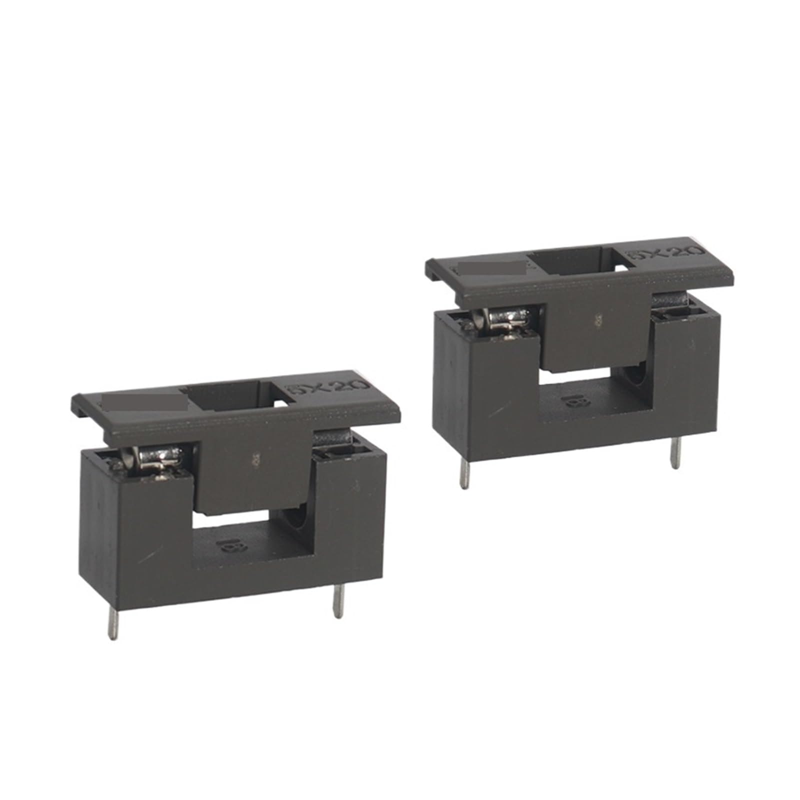 【30-10PCS】 5X20MM Fuse Fixer 6A250V Gray Fixer with Gray Cover Fuse Blocks PCB Panel Mounting Fuse Boxes 5 * 20MM(20PCS,5A)