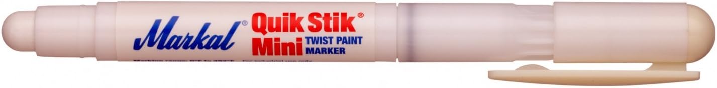 Markal 61126 Quik Stik Twist Solid Paint Marker, Mini, White (Pack of 12)