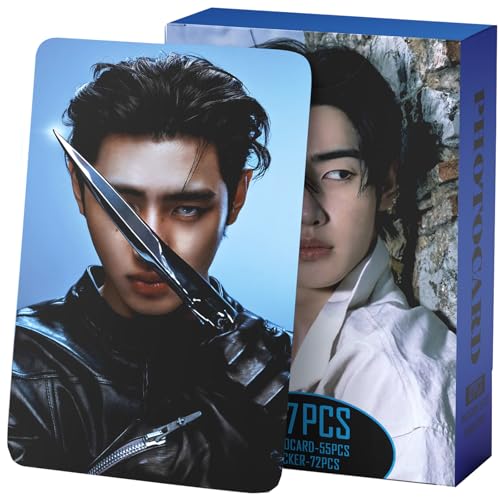 Yuto 127 PCS Album THE SIN : Vanish Photocards 55 PCS Lomo Cards Set 72 PCS Stickers Postcard Gift Merchandise for Boys and Girls (SUNGHOON)