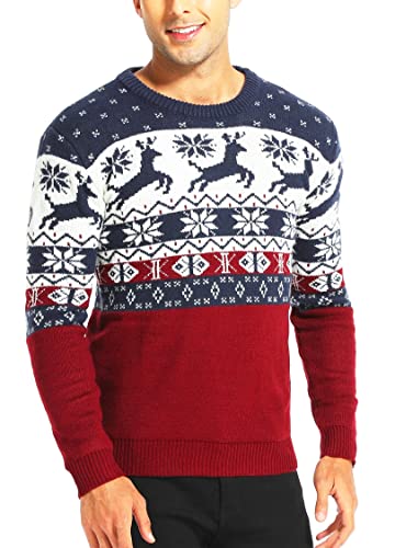 *daisysboutique* Men's Holiday Reindeer Snowman Santa Snowflakes Sweater2