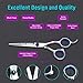 COOLALA Stainless Steel Hair Cutting Scissors 6.5 Inch Hairdressing Razor Shears Professional Salon Barber Haircut Scissors, One Comb Included, Home Use for Man Woman Adults Kids Babies