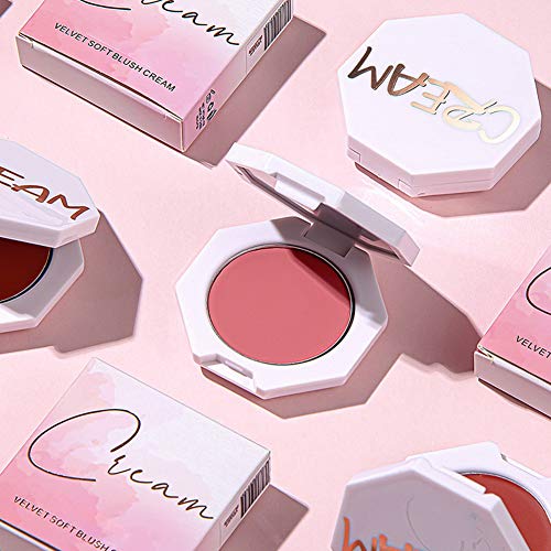 Reddhoon Blush Cream Face Makeup, Matte Soft Cream Blush, Long Lasting Waterproof Natural Smooth Face Blush Cream #TOP7