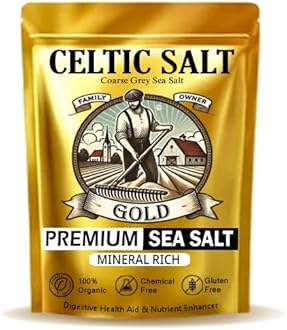 920 GM Premium Celtic Salt Gold - Hand Harvested Mineral Rich Sel Gris Sea Salt - Great for Health(Pack of 1)