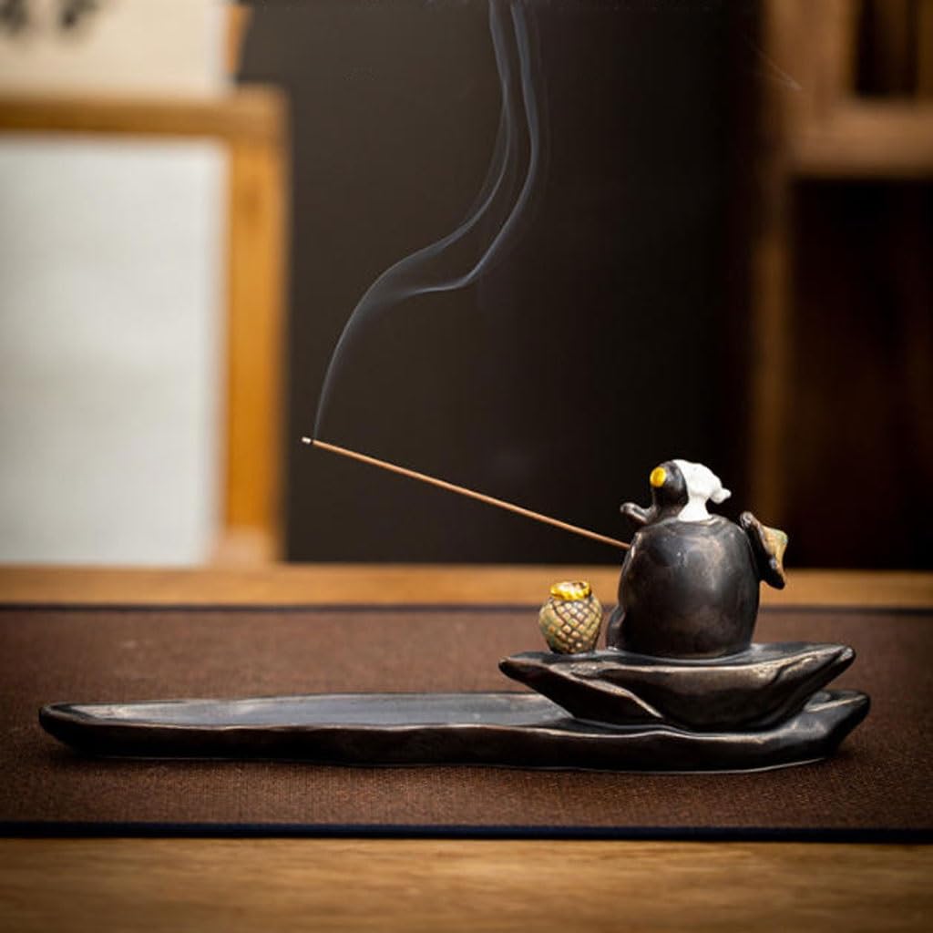 Porta Incienso Porta Incienso De Cerámica For El Hogar, Artesanías Zen Y Ceremonia del Té En La Oficina Creativa Soporte para Quemador de Incienso