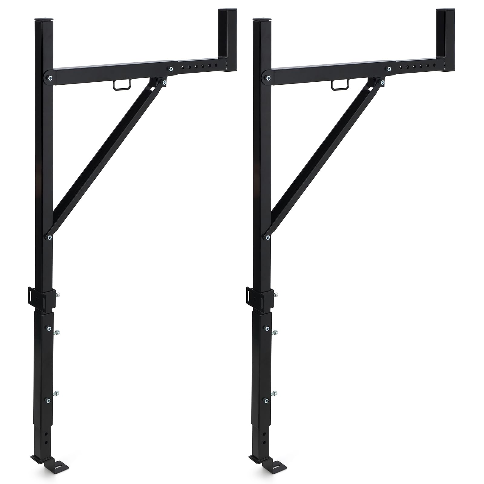 Snapklik.com : Adjustable Steel Truck Ladder Rack - 19-34in Width