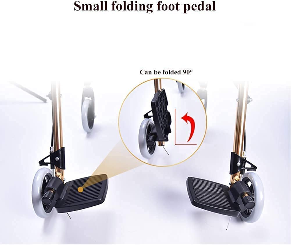 Rolling Walker für Senioren und Erwachsene, 4 Räder, mit gepolstertem Sitz, feststellbaren Bremsen, ergonomischen Griffen und Einkaufskorb, für ältere Menschen mit eingeschränkter Mobilität The New