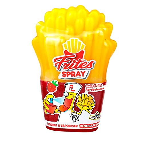 FunnyCandy Frites Spray Caramelo Líquido En Spray Para Vaporizar- Con Forma De Patatas Fritas, 3 Sabores Distintos, 12 Unidades