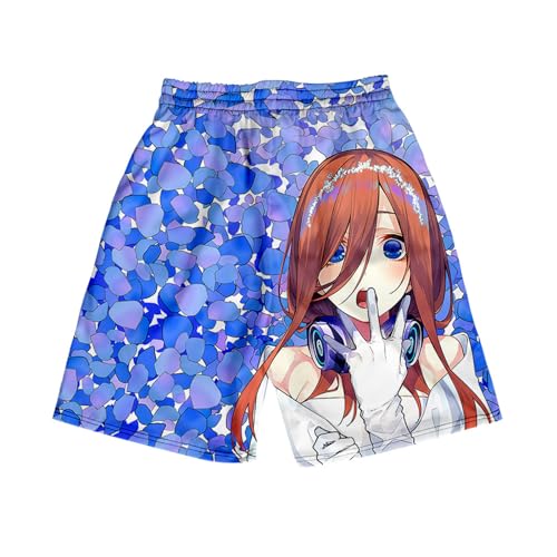 ISaikoy Anime The Quintessential Quintuplets Beach Shorts Swim Trunks Summer Boardshorts Jersey Short Pants2