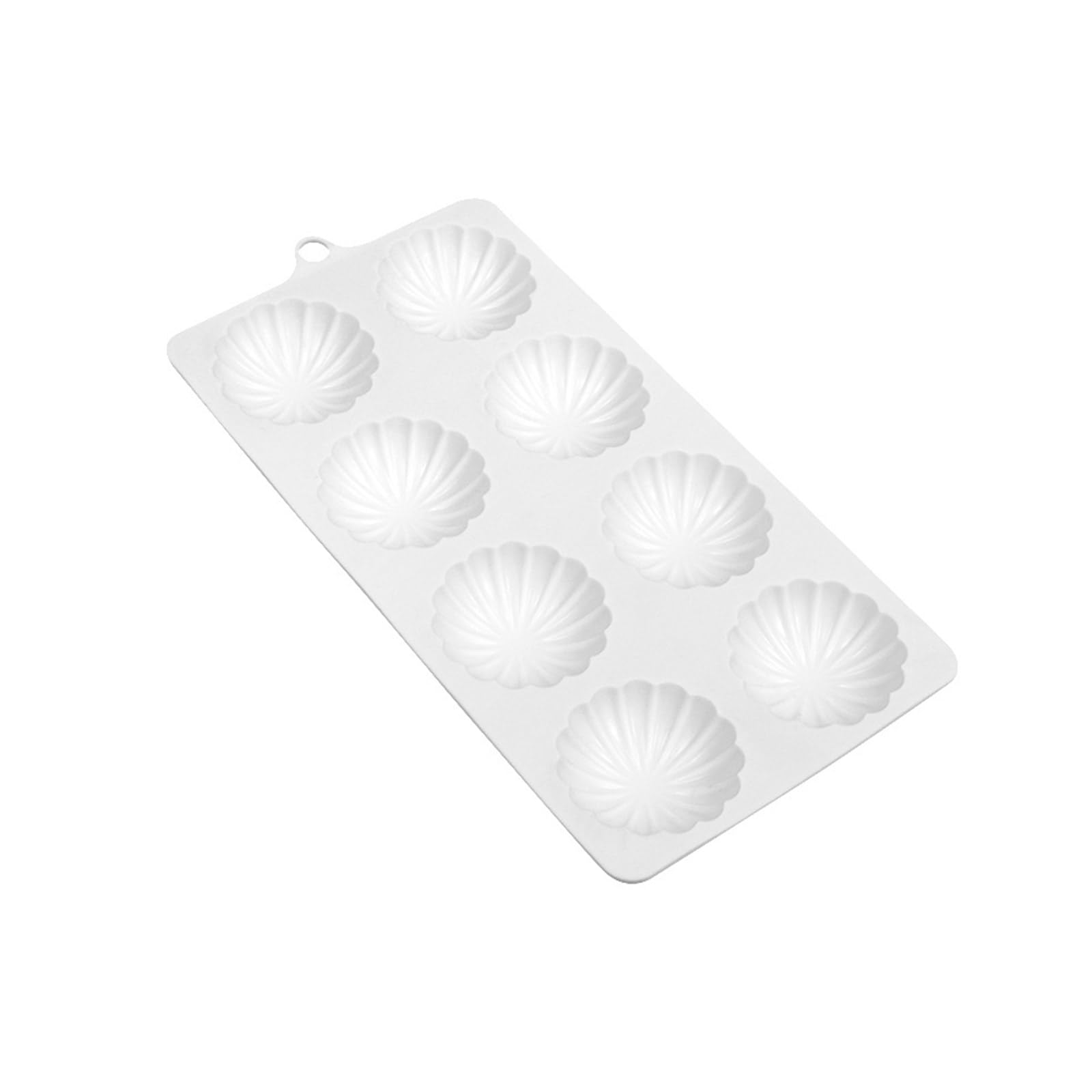ZWWAAZHF 8-cavity Semicircular Petals Silicone Mold Fondant Chocolate Mousse Cake Homes Baking Supplies Chocolate Non Stick Baking Tools Easy to Clean
