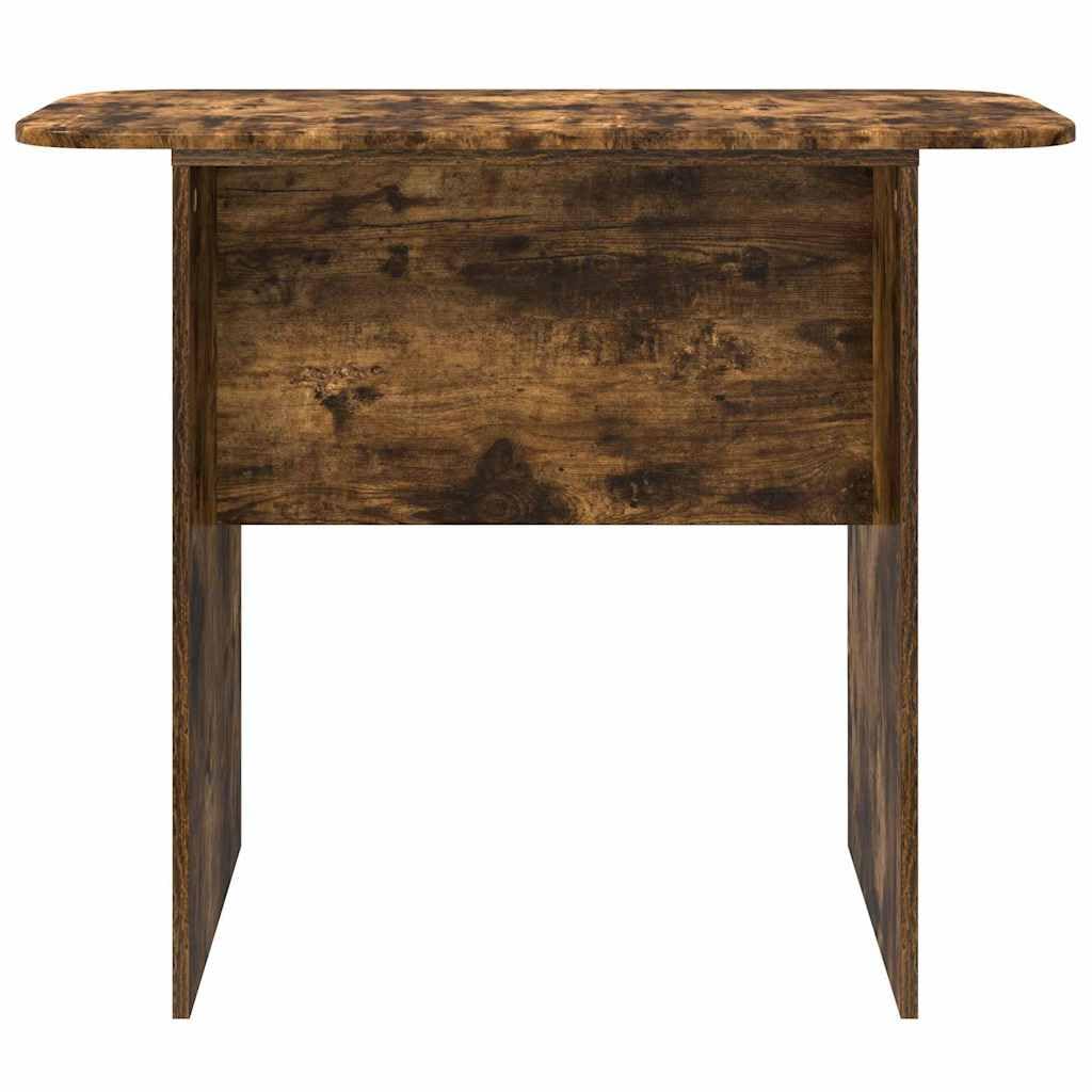 Tavolo consolle in rovere affumicato, 93 x 40 x 75 cm, con vano portaoggetti, compatto e sottile, per soggiorno, corridoio, foyer, organizer salvaspazio per chiavi e decorazioni