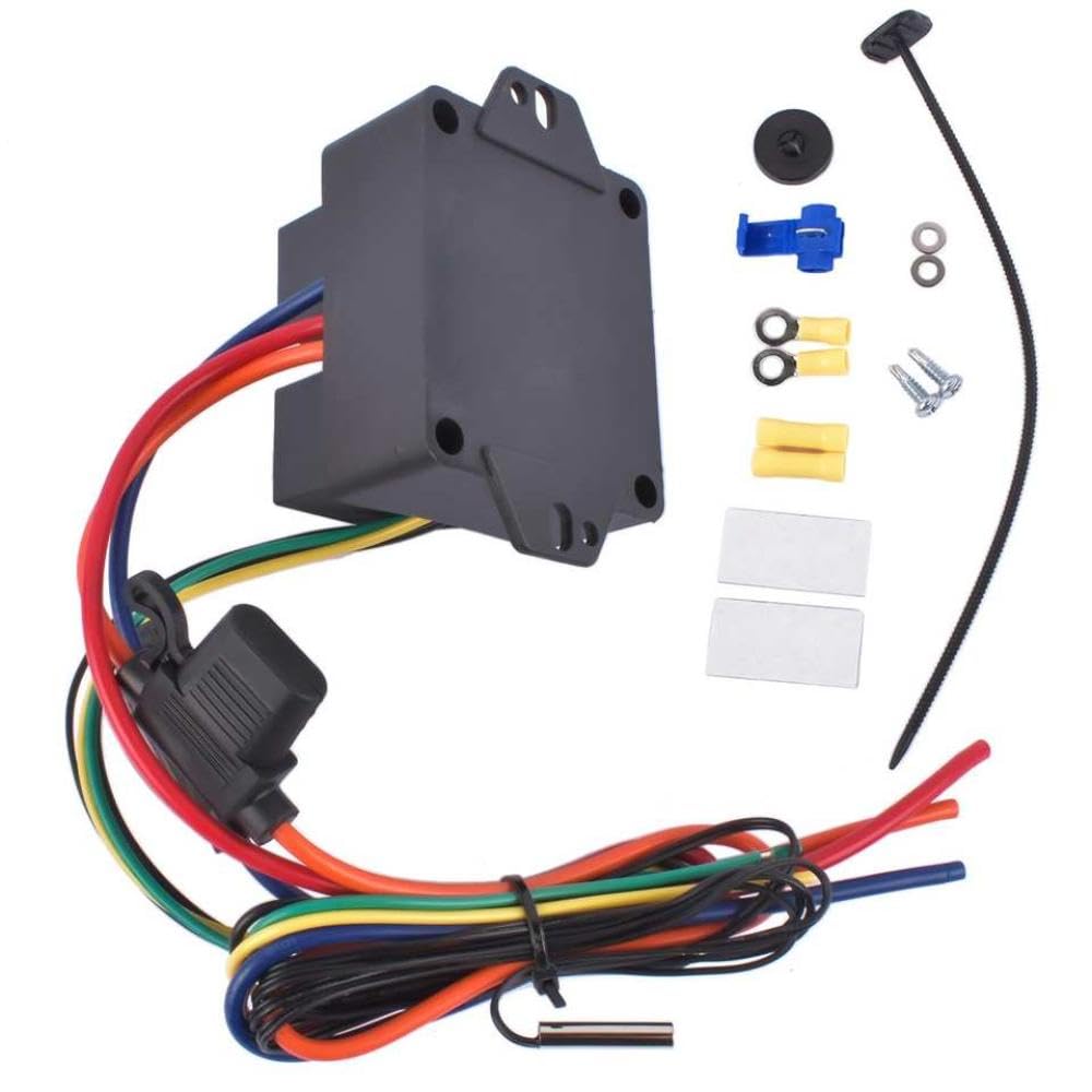 AP03 0444 Kit de Interruptor de Controlador de Ventiladores de radiador Digital Compatible con Sistemas de 12 V y 24 V Control de Velocidad de Ventilador Ajustable para enfriamiento del radiador