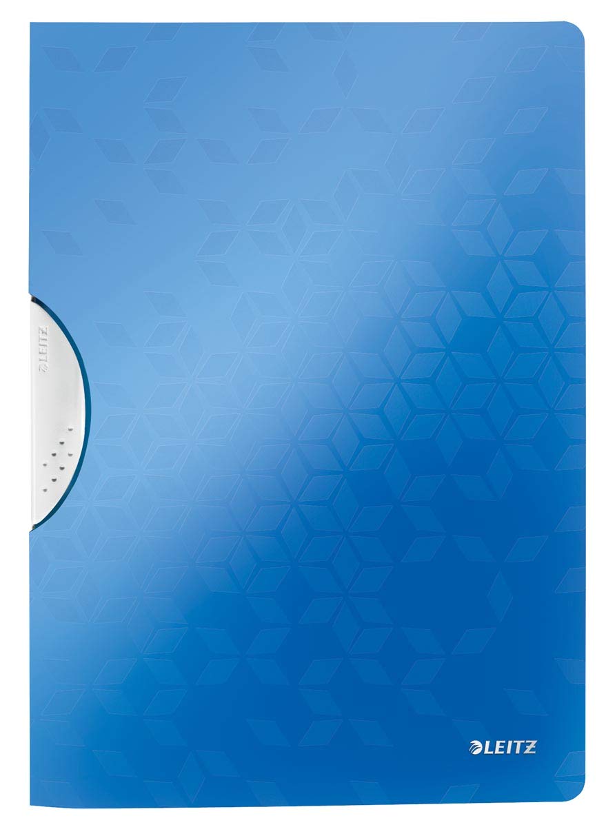 Leitz WOW Klemmmappe ColorClip PP Datei blau PK10