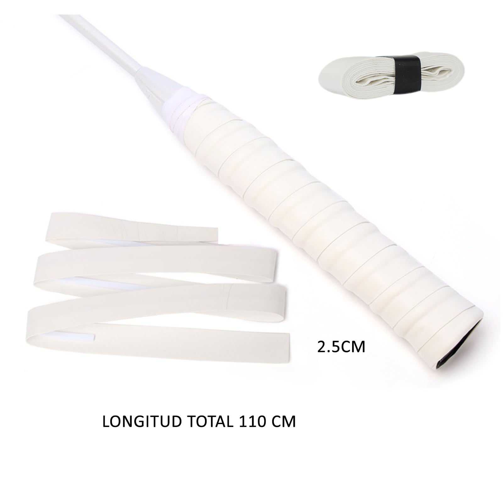 12 PCS Cintas de Agarre de Raqueta, Overgrips Padel,Grips Padel Perforados para Raqueta de Tenis,para Bádminton,Antideslizante y de Secado Rápido,Cinta de Agarre para Mango
