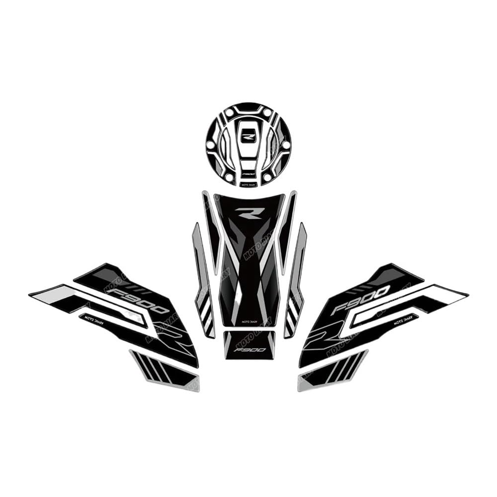 for F900R F 900 R F900 R 2019-2024 2023 Motorrad Fuel Tank Pad Sticker Set Gas Oil Protection Decals Motorbike Tank Side Traction Fuel Decal Tank