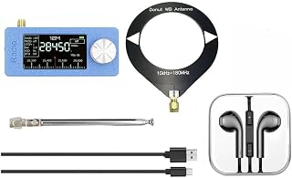 Radio de bolsillo ligera SI4732 con pantalla IPS de alta definición, soporte multibanda, incluye funciones de recepción USB AM FM LSB (negro)