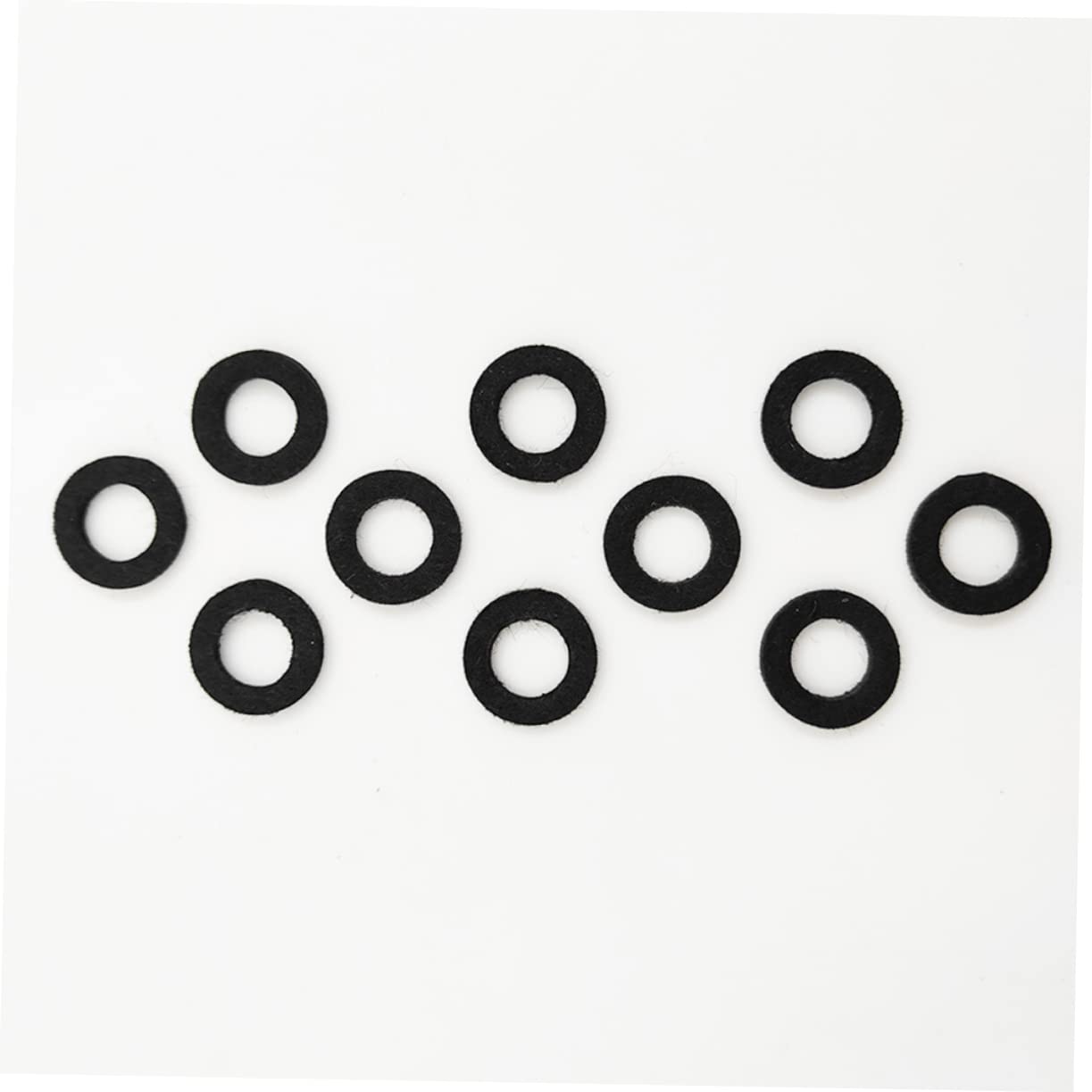 Garneck 10 Pack Trumpet Felt Washers Protect Keys Comfortable Pad for Trumpet Easy Storage