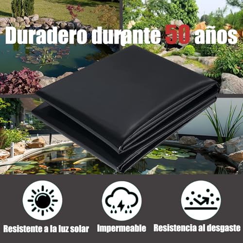 Membrane en caoutchouc anti-fuite bâche étanche pour étangs à poissons et jardin - 5
