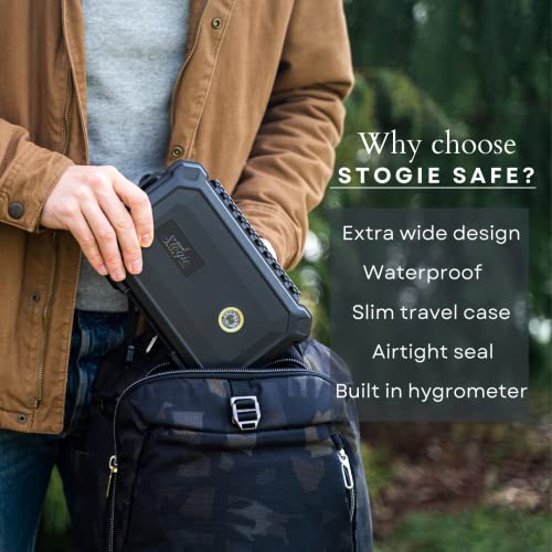Stogie Safe Travel Humidor Cigar Case Travel - Fits Up To 11 Cigars- Waterproof Crushproof Cigar Cases For Men | Cigar Travel Humidor Case For Cigar Humidors Travel #TOP1