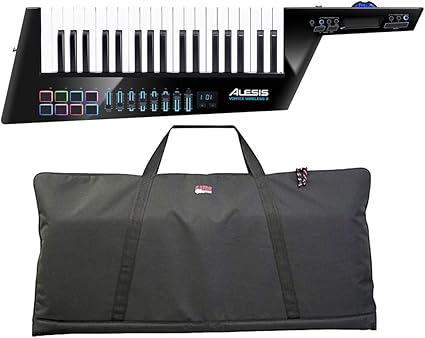 Amazon Com Alesis Vortex Wireless 2 Usb Midi Keytar Controller With Gator Gkbe 49 Economy Keyboard Bag Musical Instruments