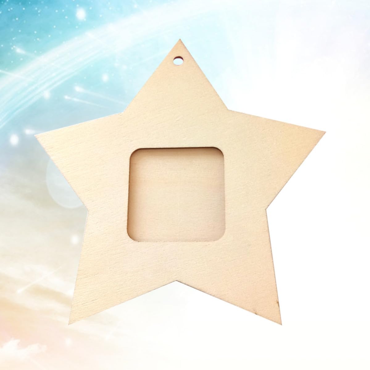 10pcs Mini Star Picture Frame Wooden Photo Holder