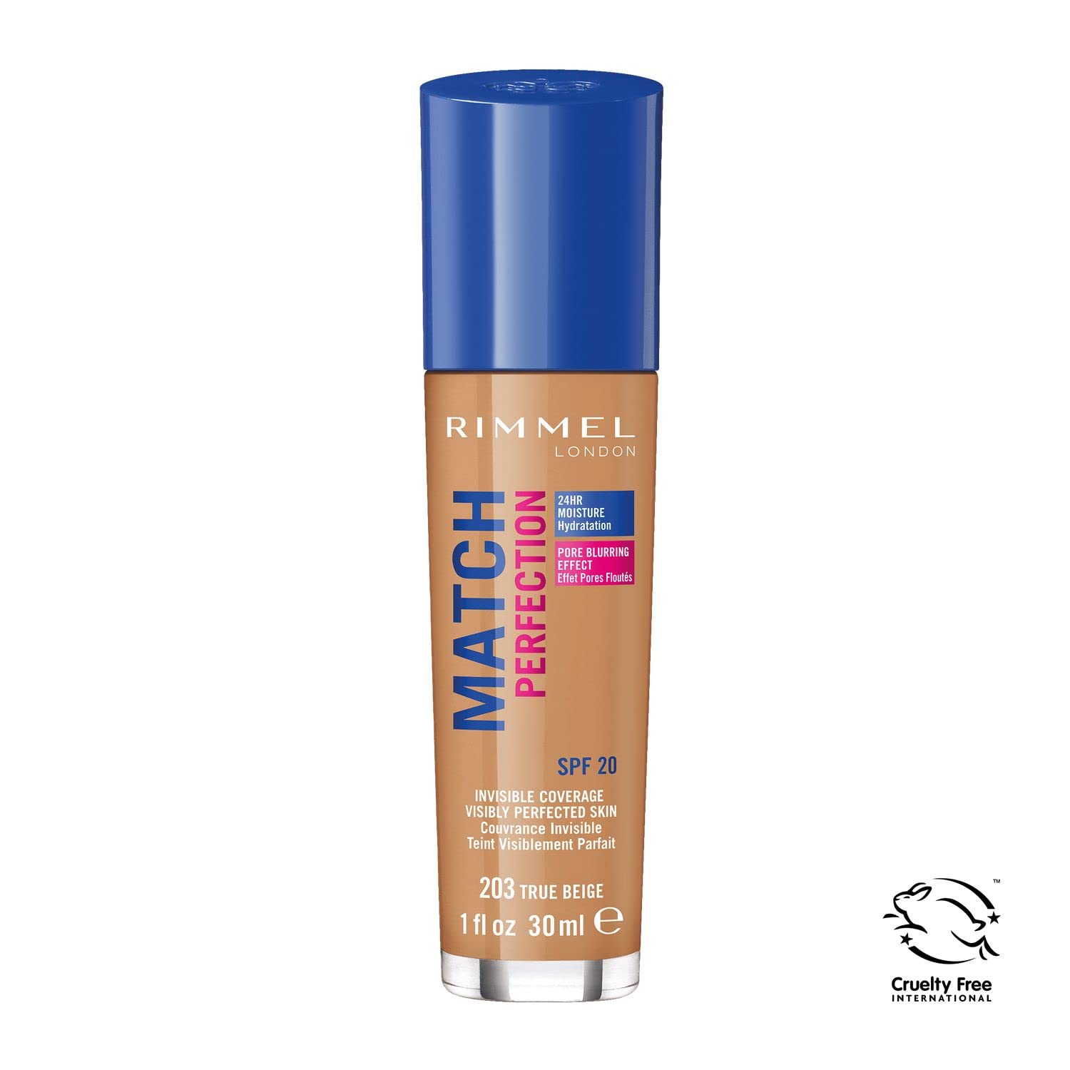 Rimmel Match Perfection nawilżający podkład do twarzy nr 203 - True Beige